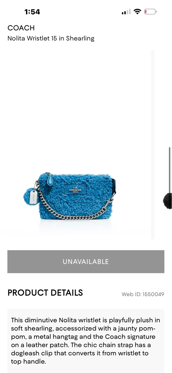 COACH shearling Nolita Wristlet 15 - photo 5
