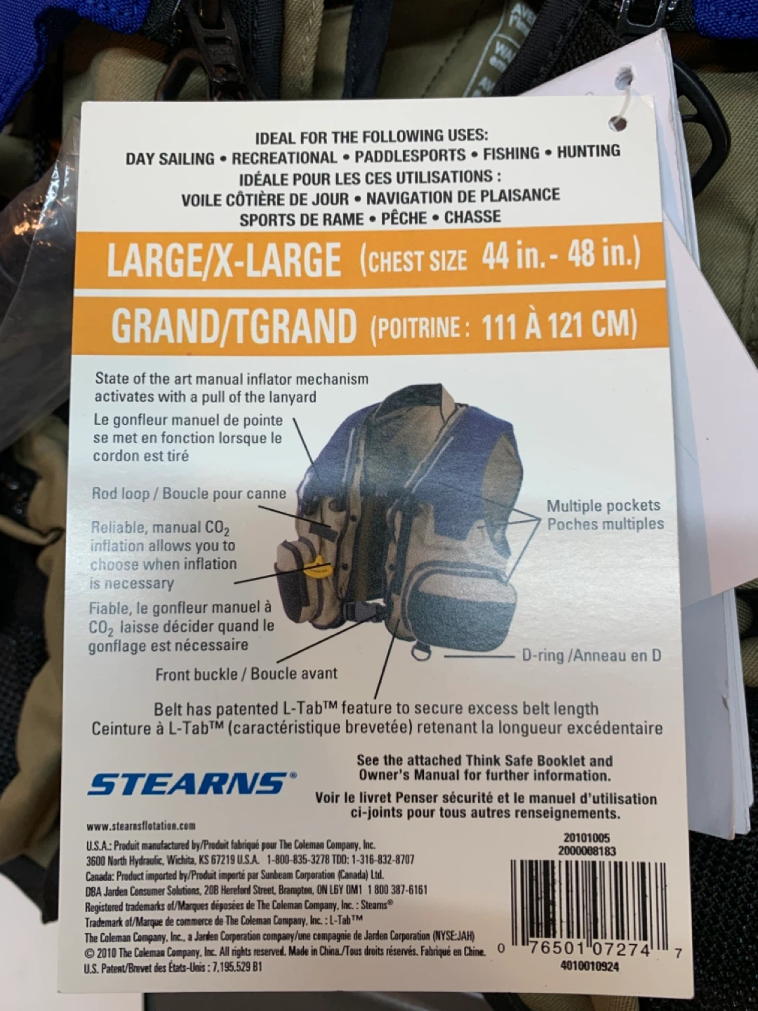 Stearns Inflatable Life Jacket - Large/X-Large - photo 3