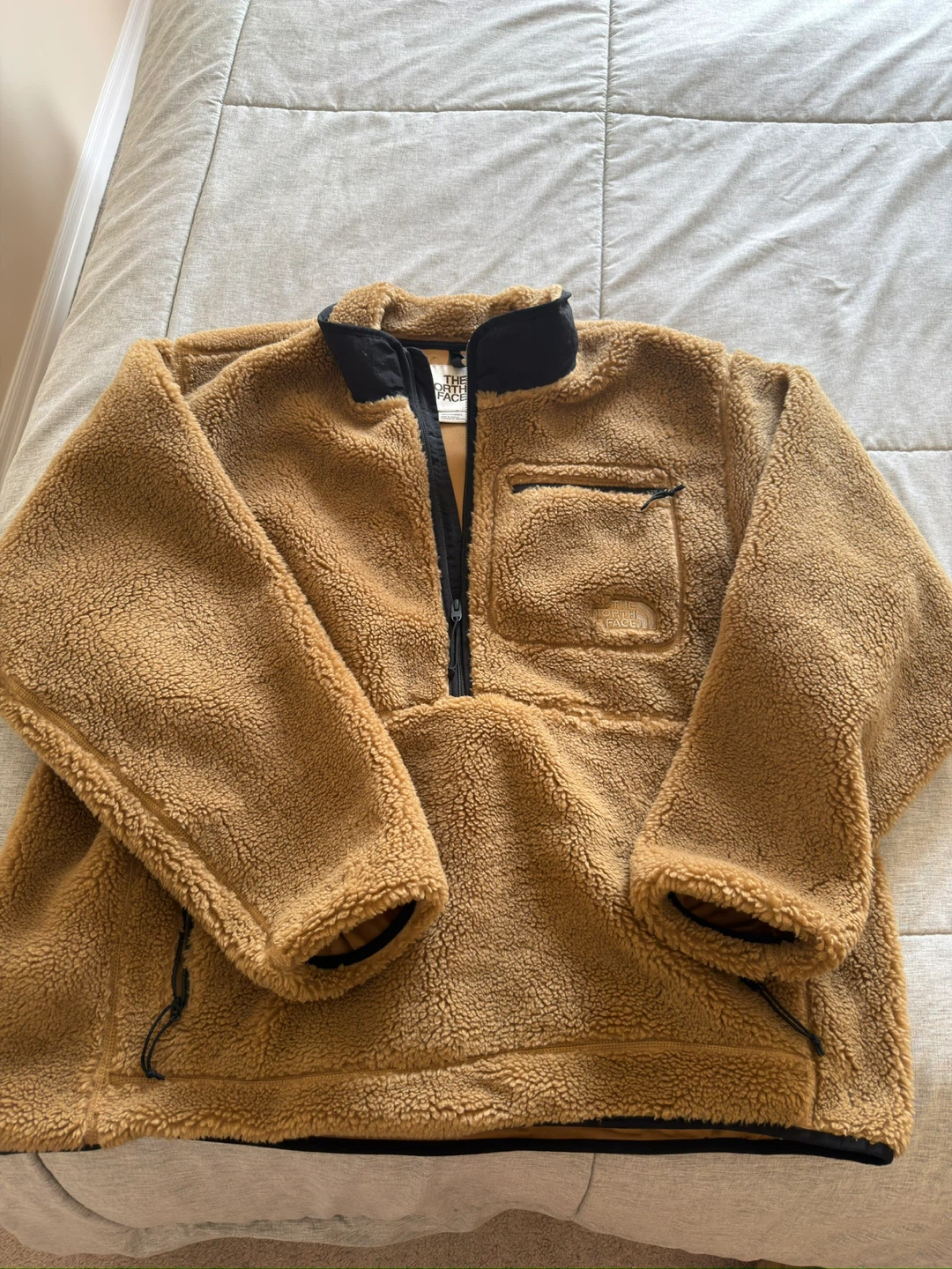 The North Face Men's Fleece Pullover Jacket - Tan, XXL