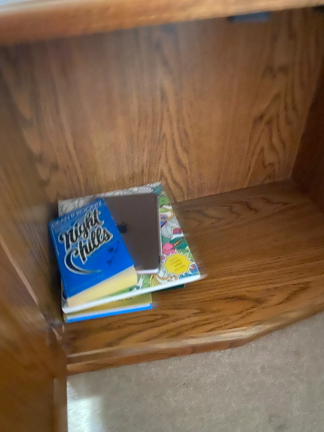 Oak End Tables with Storage - photo 4