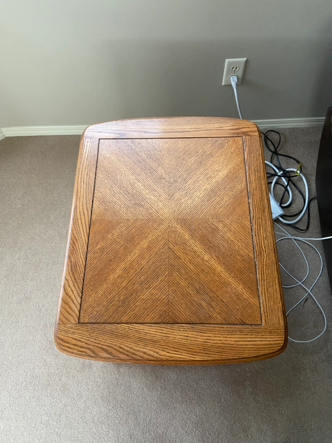 Oak End Tables with Storage - photo 3