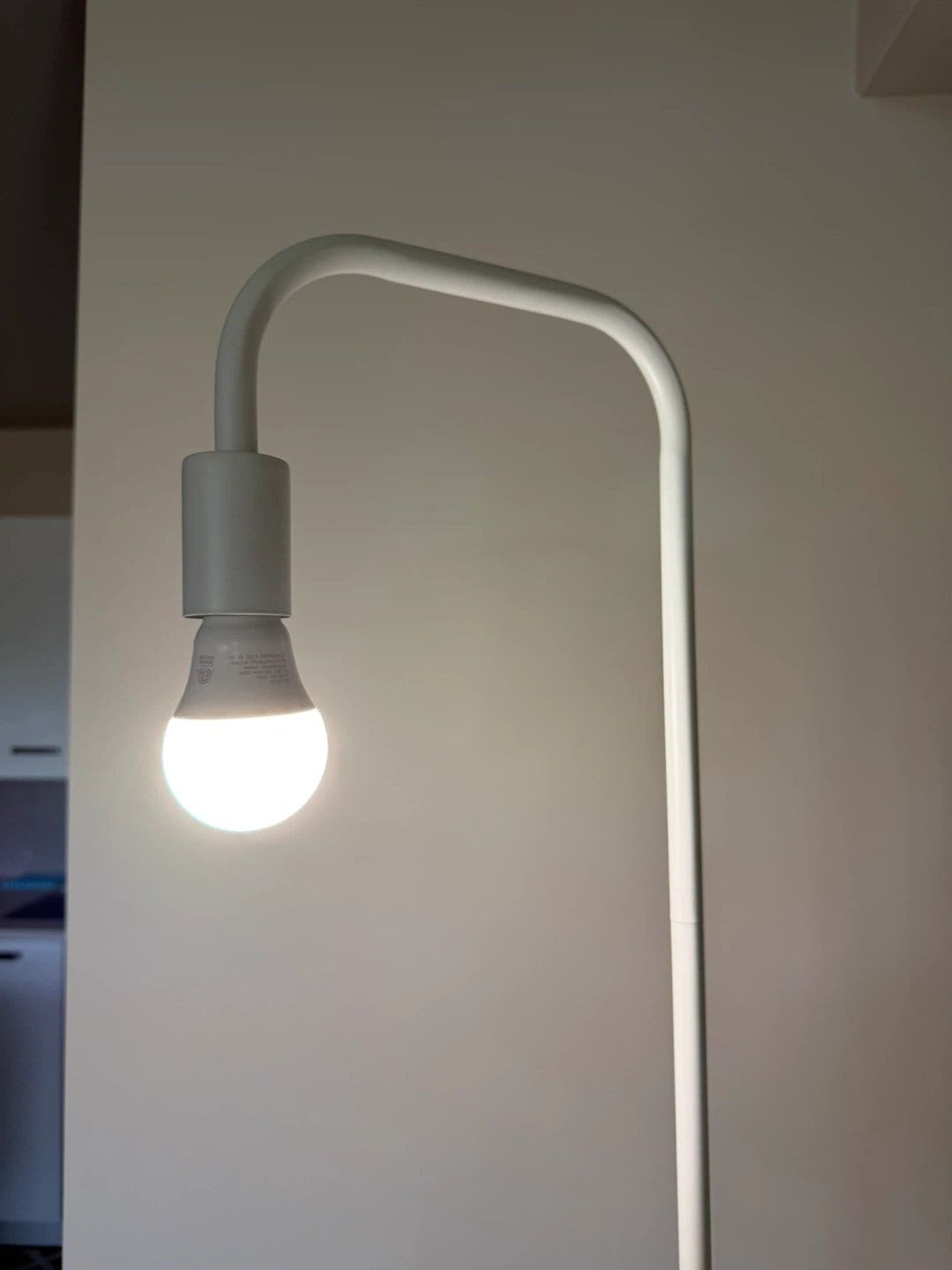 White IKEA floor lamp - photo 3
