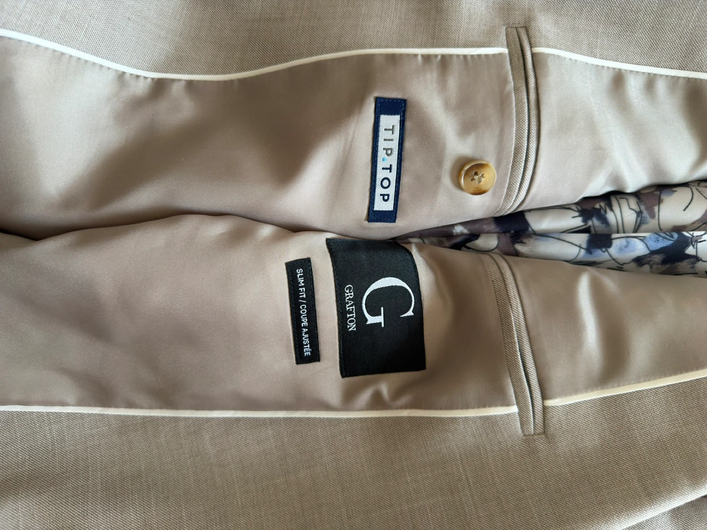Tip Top & Grafton Men's Slim Fit Suit - Beige - photo 5