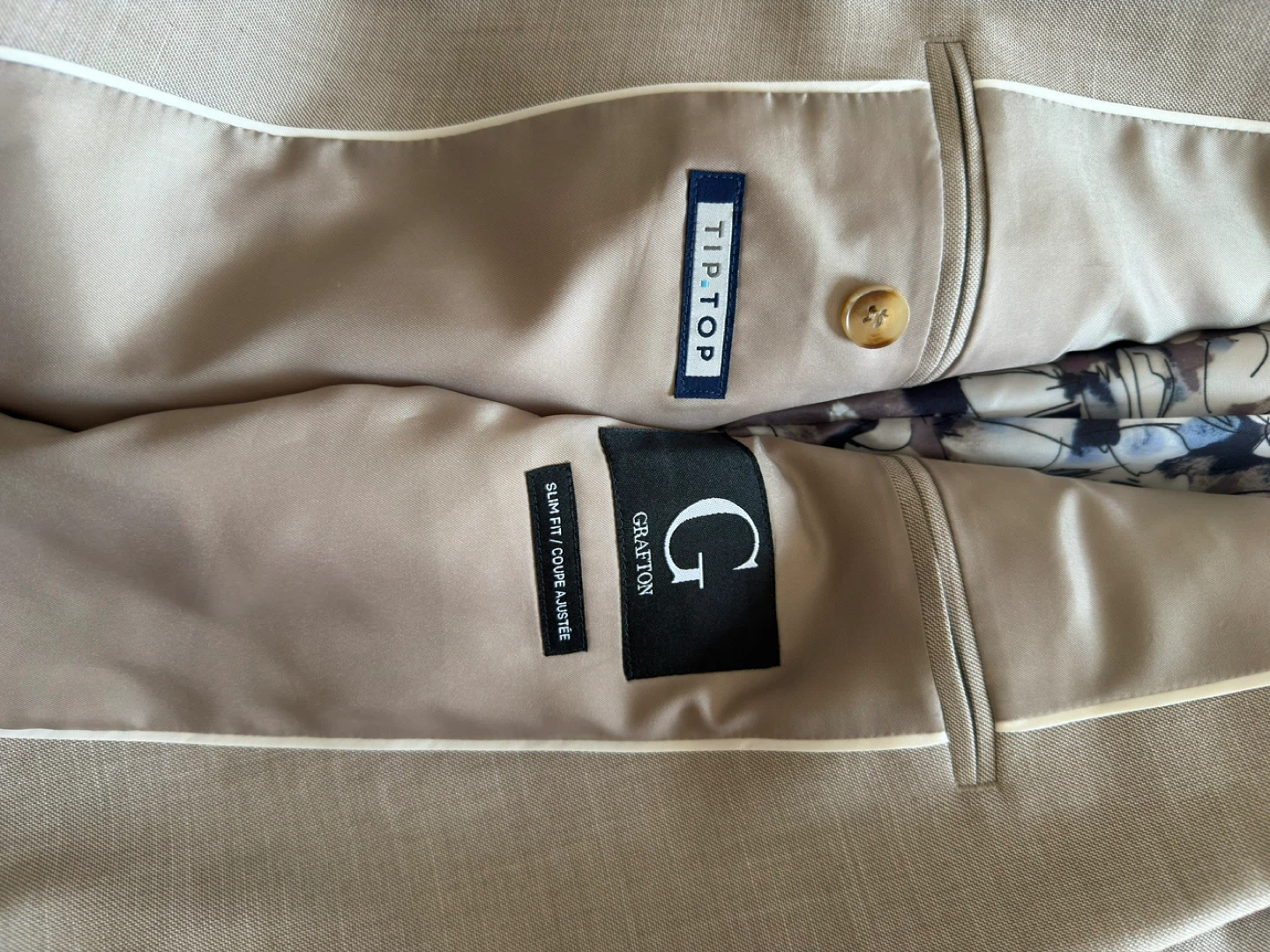 Tip Top & Grafton Men's Slim Fit Suit - Beige - photo 4