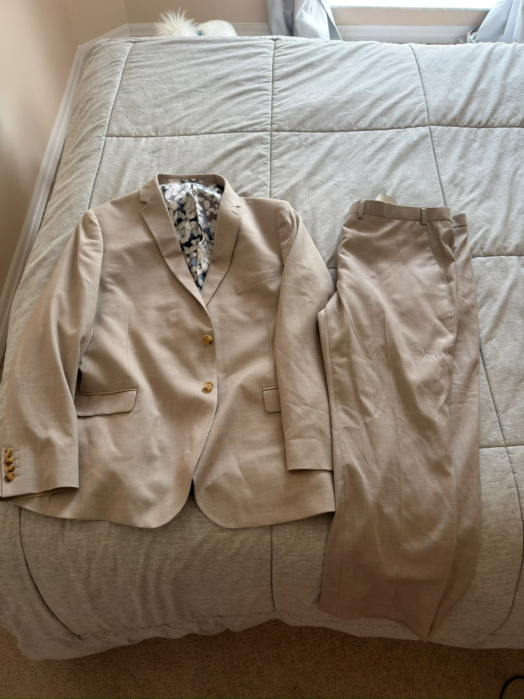Tip Top & Grafton Men's Slim Fit Suit - Beige - photo 3