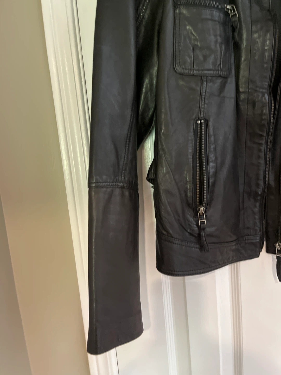 Bailey Black Leather Jacket - XXL/TTG fits more like XL - photo 5
