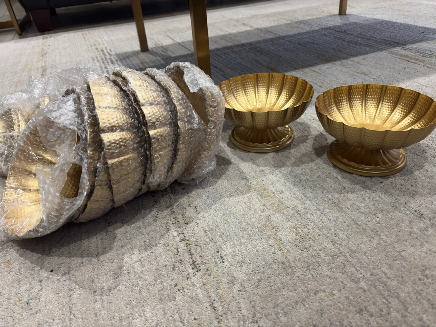 10 Metal Compote Bowls - Gold - photo 5