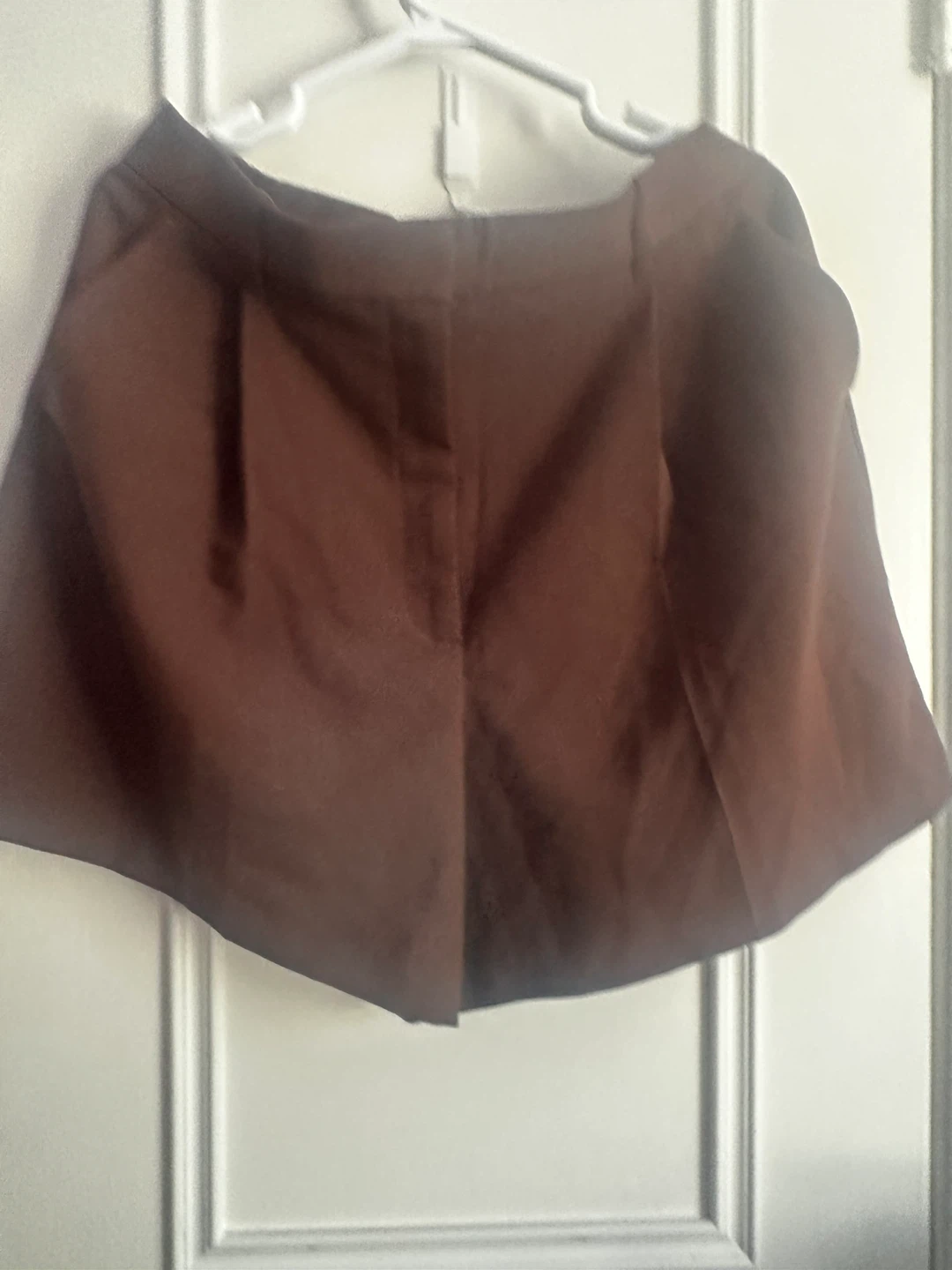 Brown Pleated Skirt