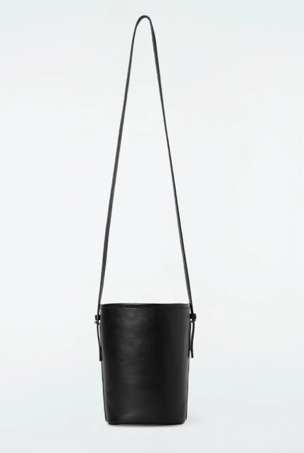 COS - Black Leather Bucket Bag