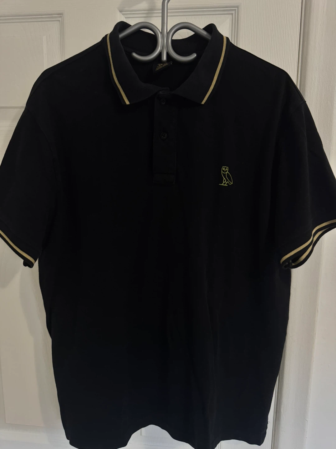 OVO Owl Logo Black Polo Shirt - Extra Large - photo 4