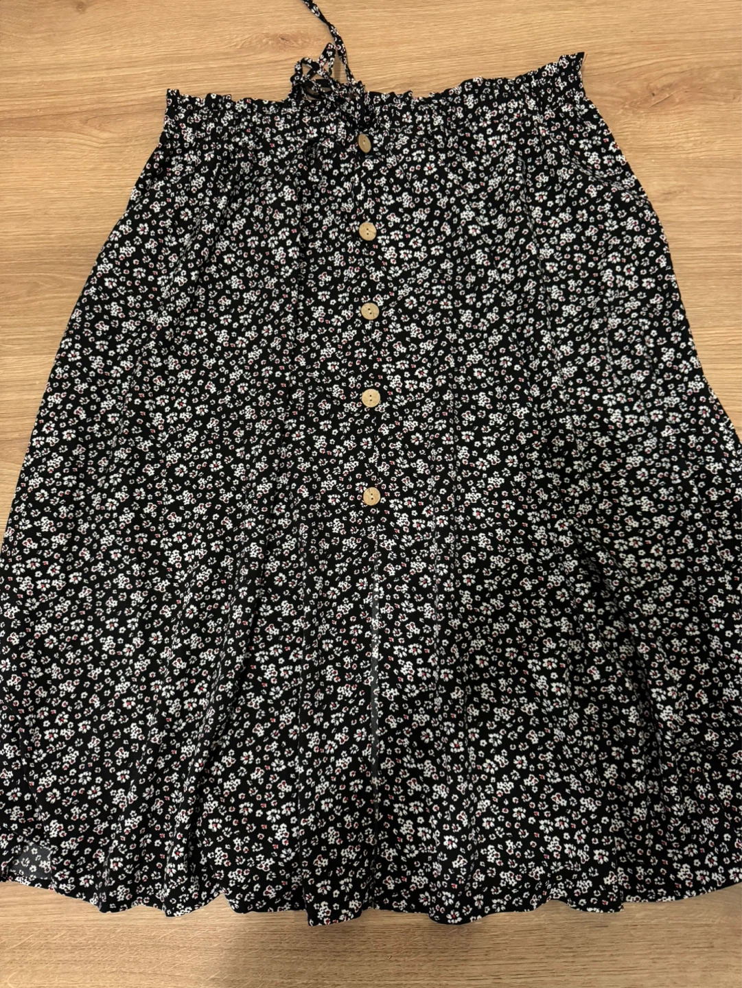 SHEIN CURVE Black Floral Print Maxi Skirt - Size 4XL