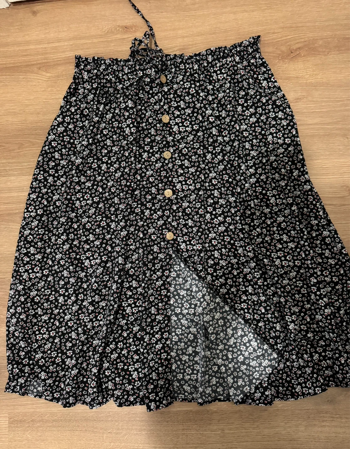 SHEIN CURVE Black Floral Print Maxi Skirt - Size 4XL - photo 2