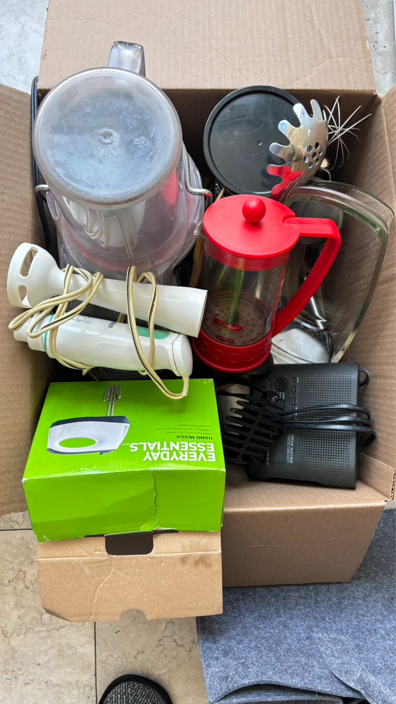 For free, a surprise box of Kitchen Appliances