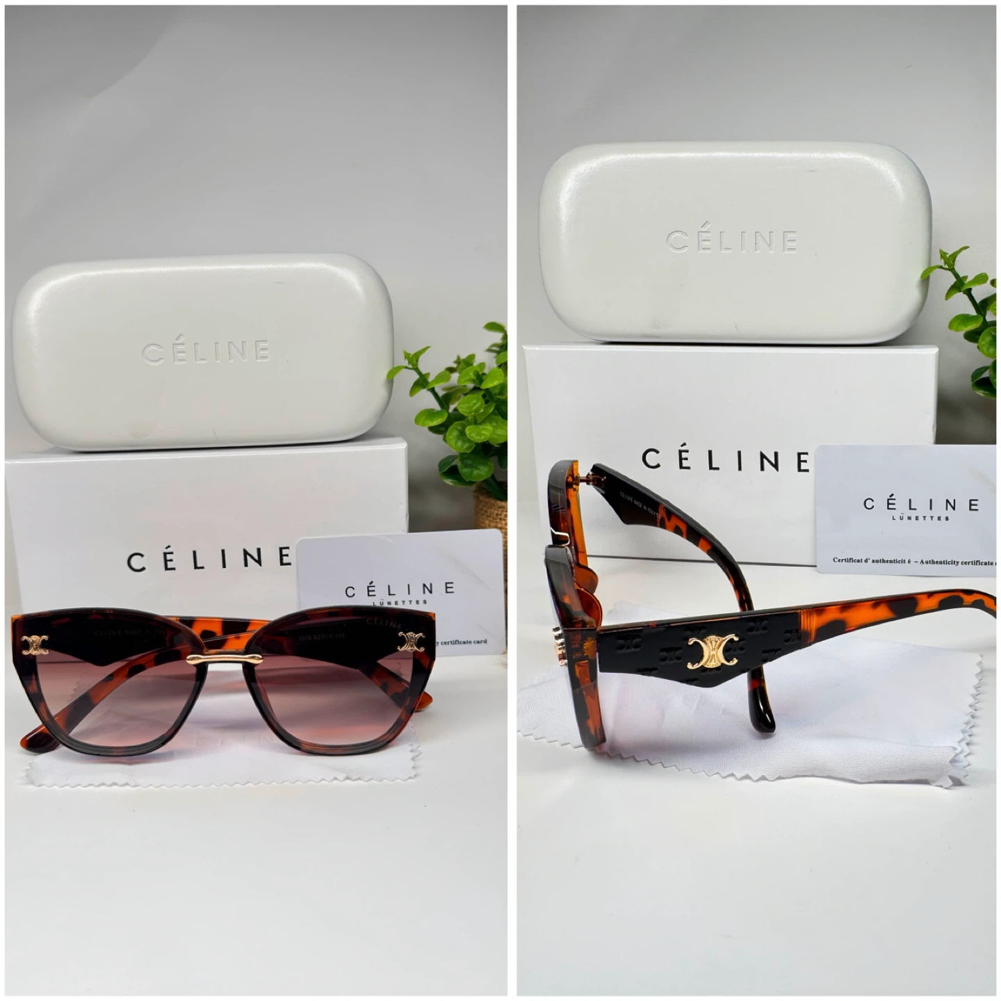 Celine Tortoiseshell Sunglasses
