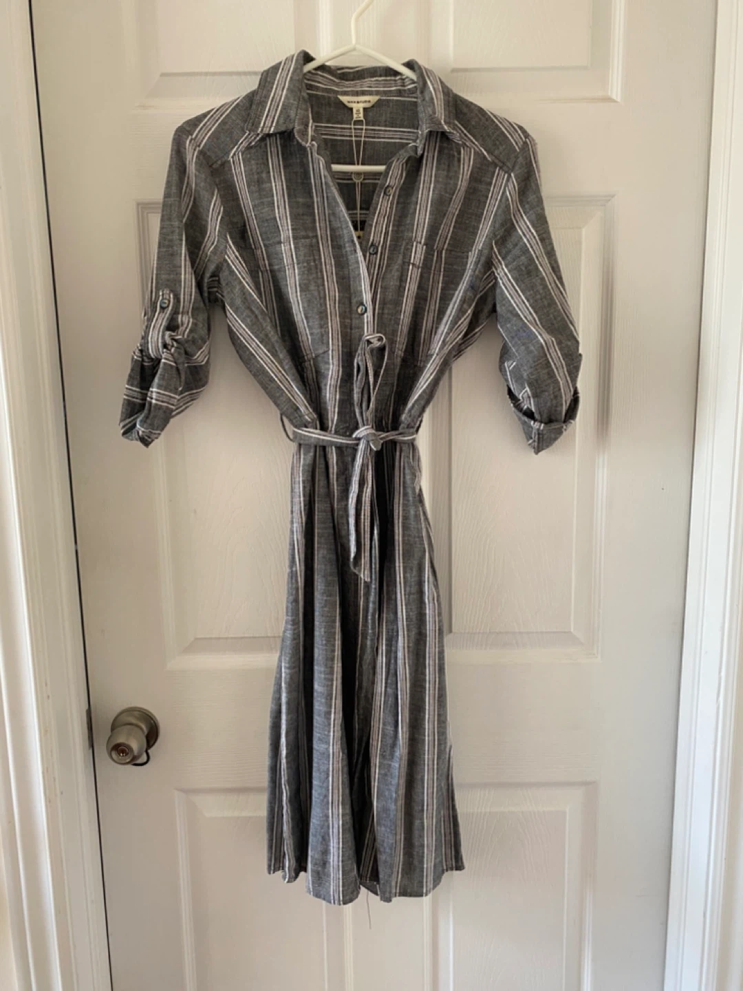 Striped Shirt Dress