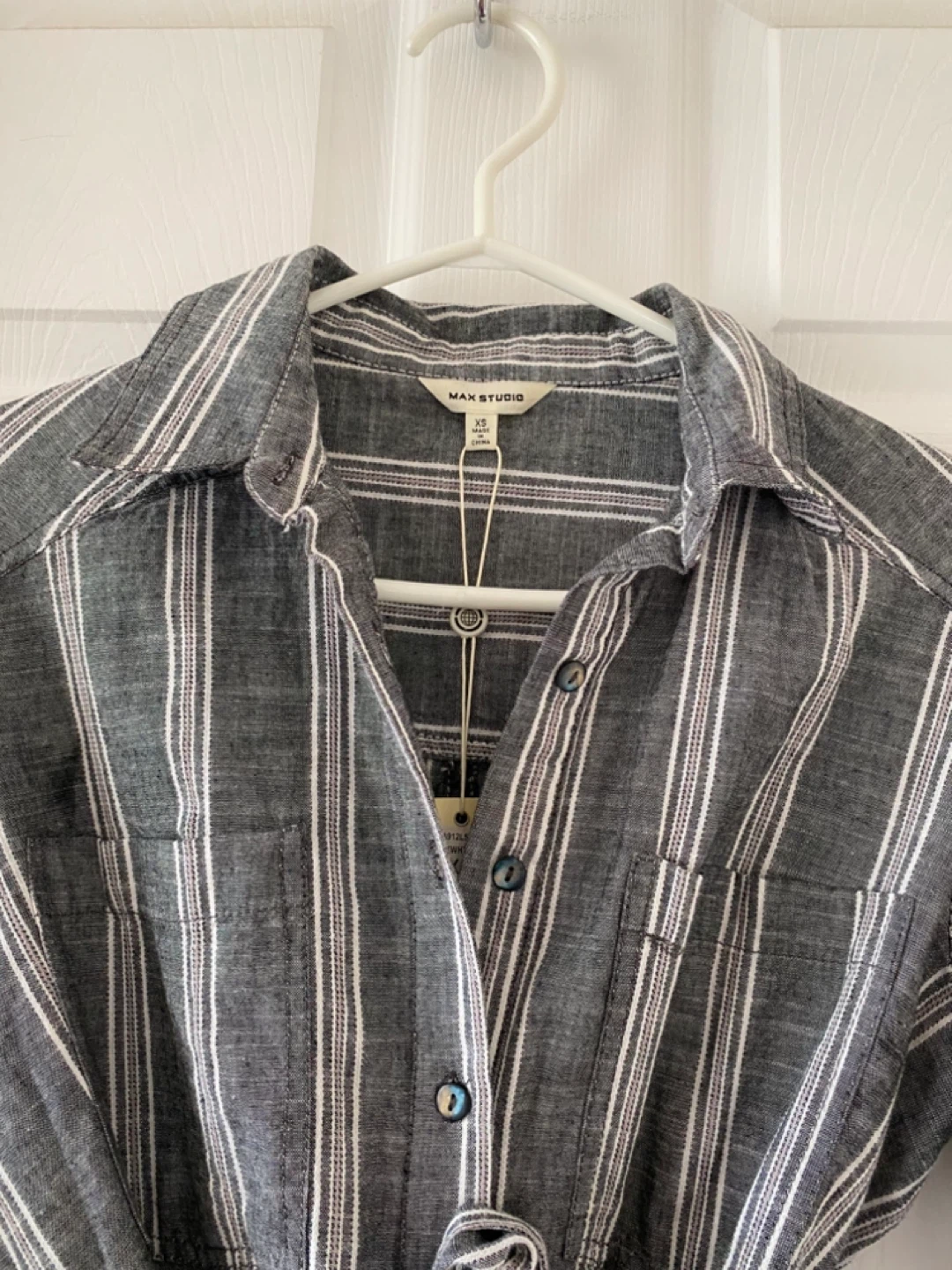Striped Shirt Dress - photo 2
