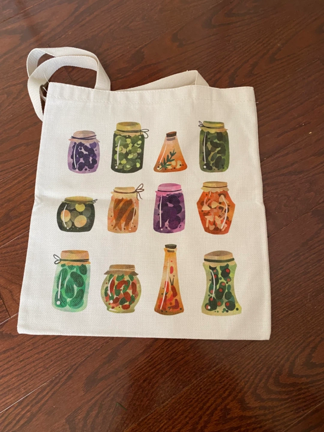 Canvas Tote Bag with Canning Jars - photo 3