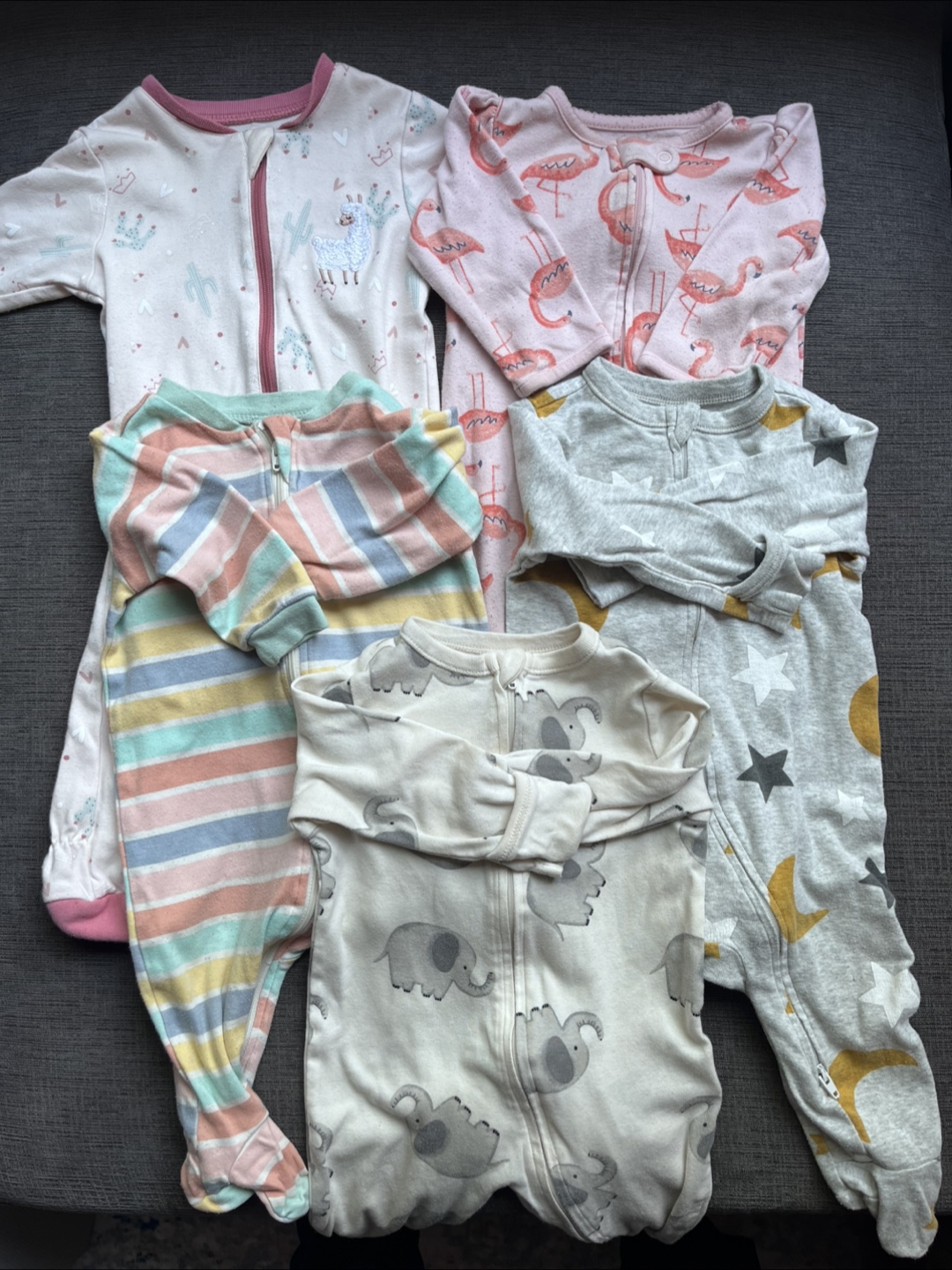 6 month onesies Pekkle, Carter’s, Old Navy