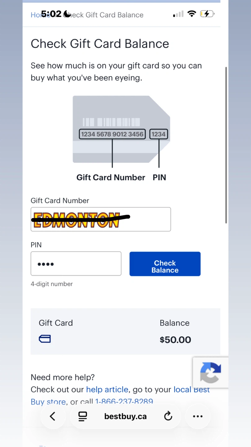 Best Buy $50 Gift Card