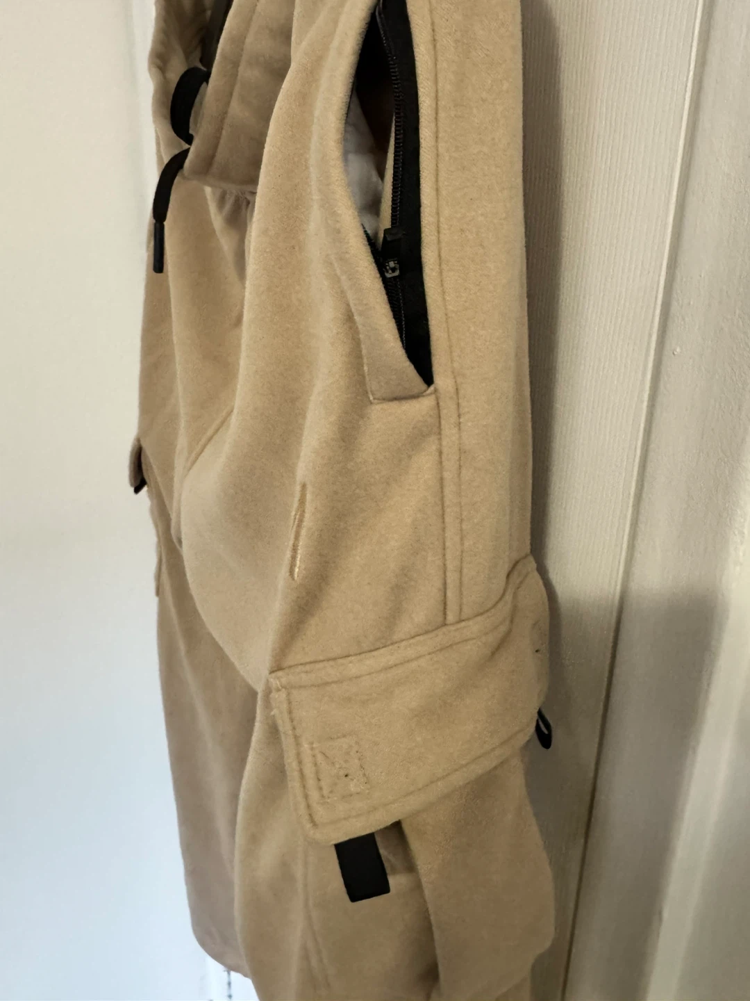 H&M Fleece Cargo Joggers Beige (XL) - photo 4
