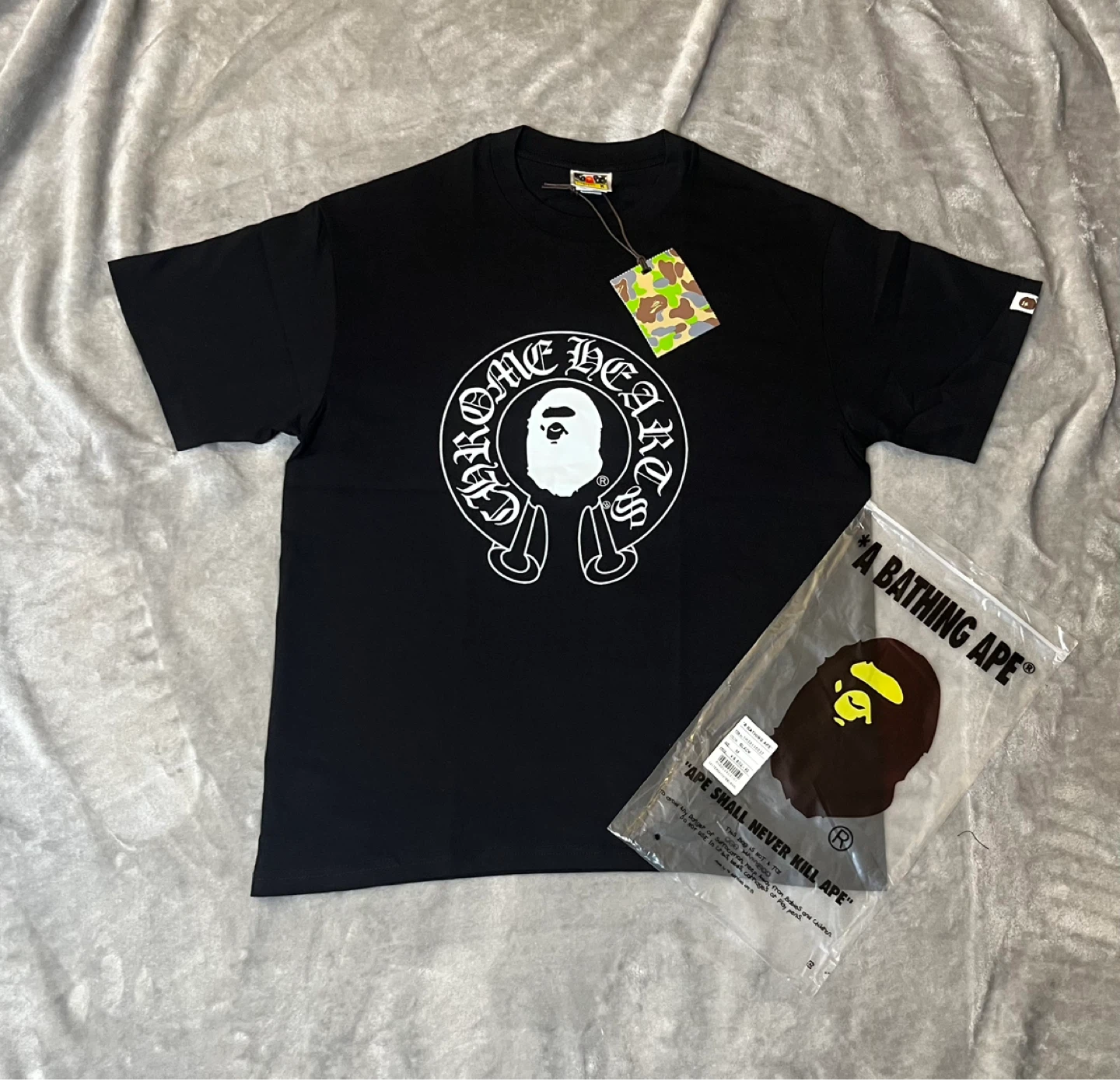 BAPE x Chrome heart tee