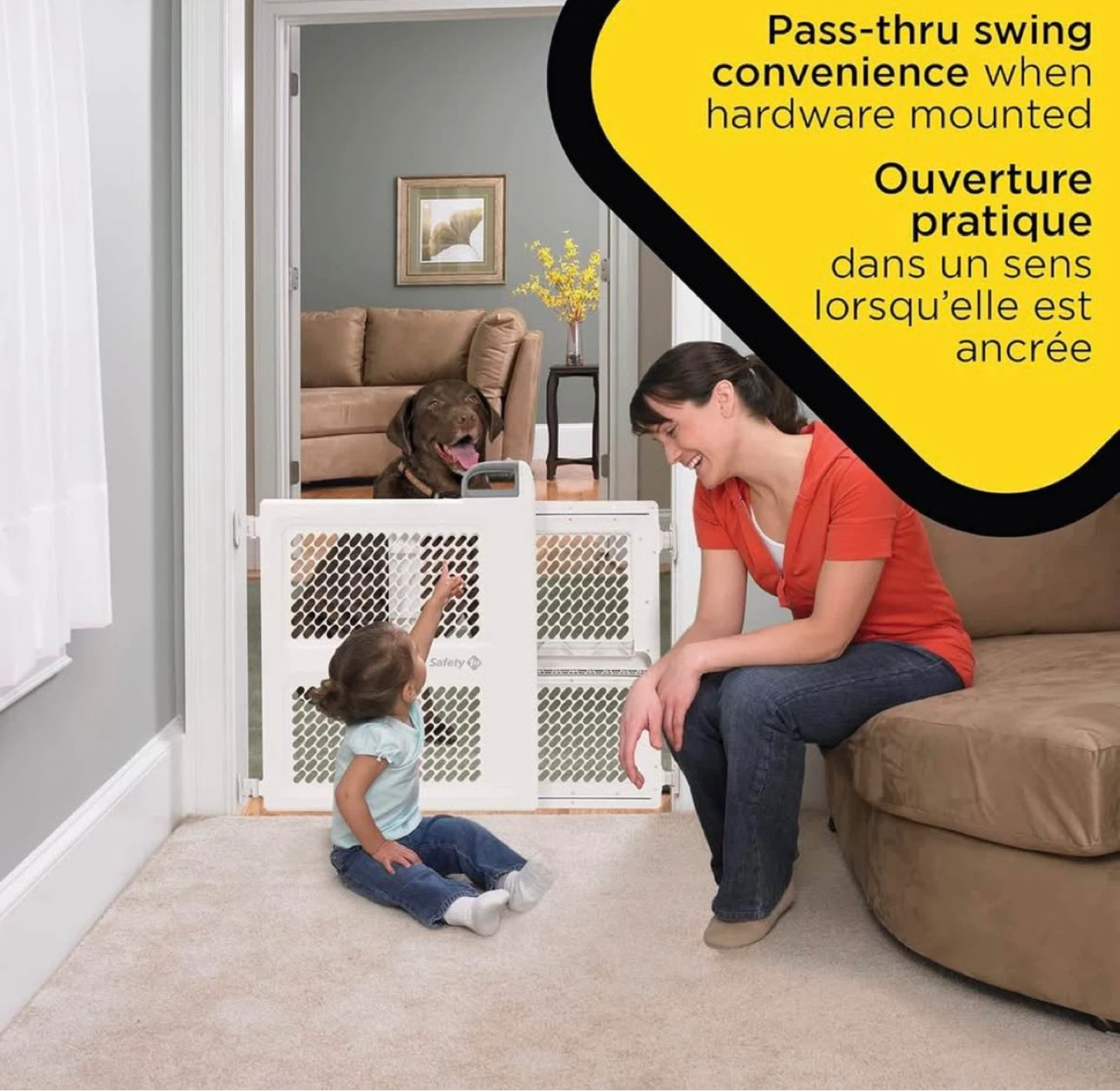 Safety 1st White Pressure Mount Baby Gate - photo 3