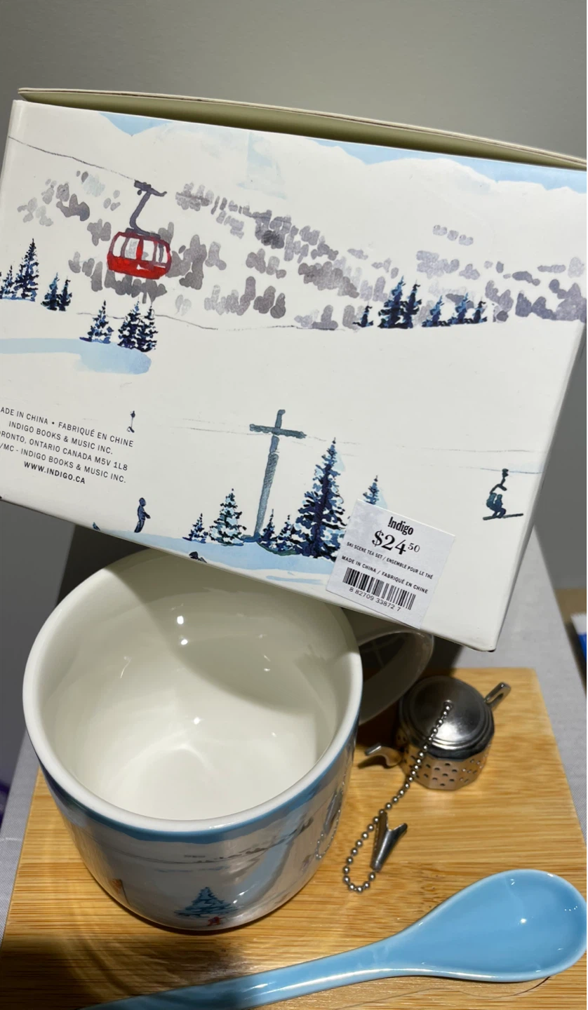 Indigo Ski Scene Tea Set - photo 3