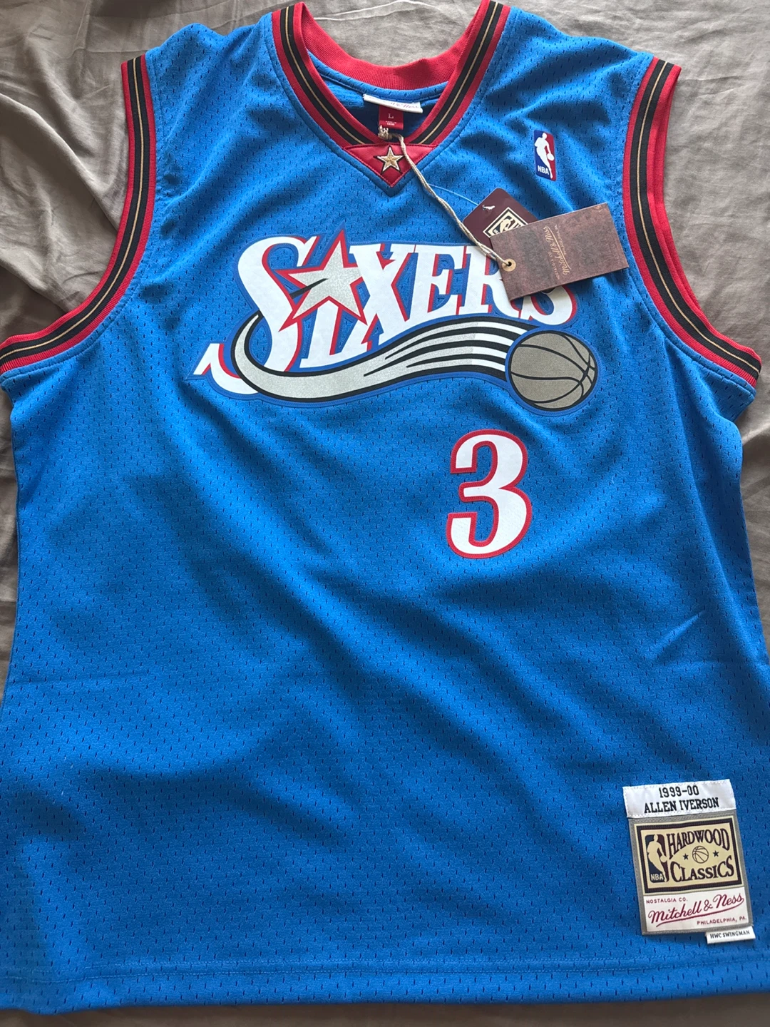 Mitchell & Ness Allen Iverson Philadelphia 76ers Jersey Size L - photo 2