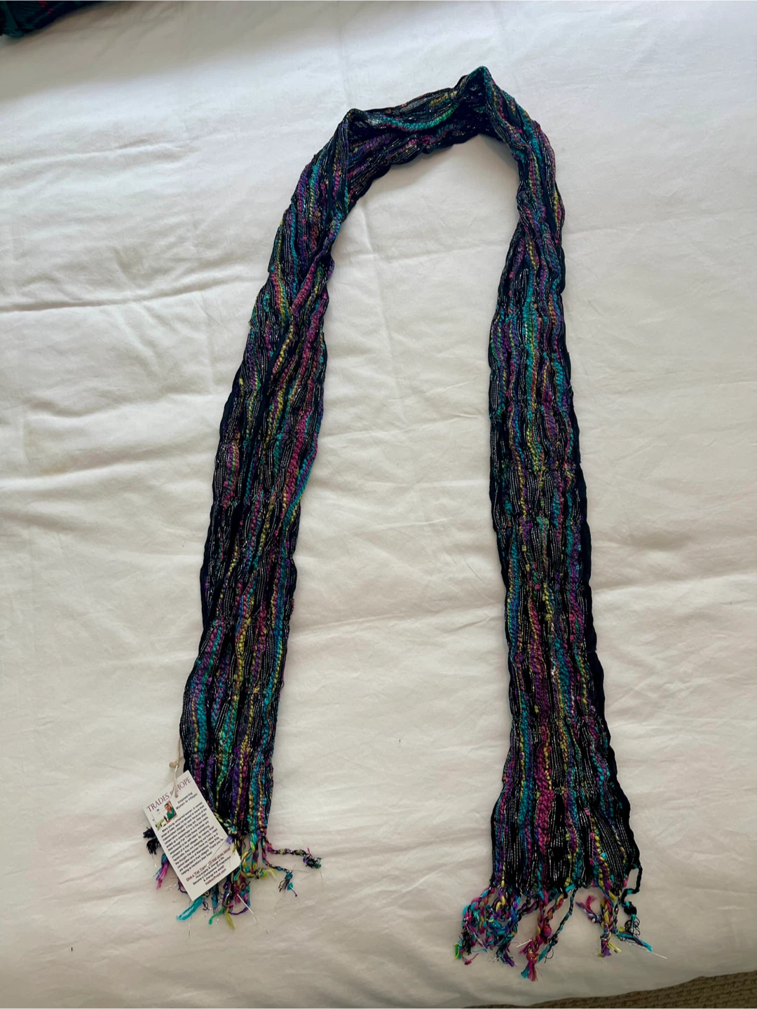 Handmade multicolour scarf - photo 2
