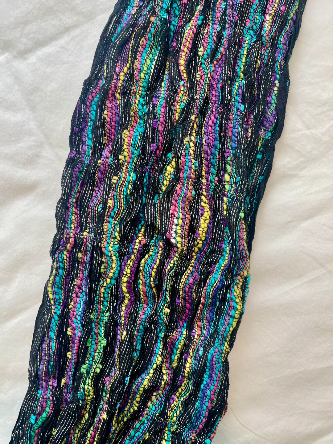 Handmade multicolour scarf - photo 3