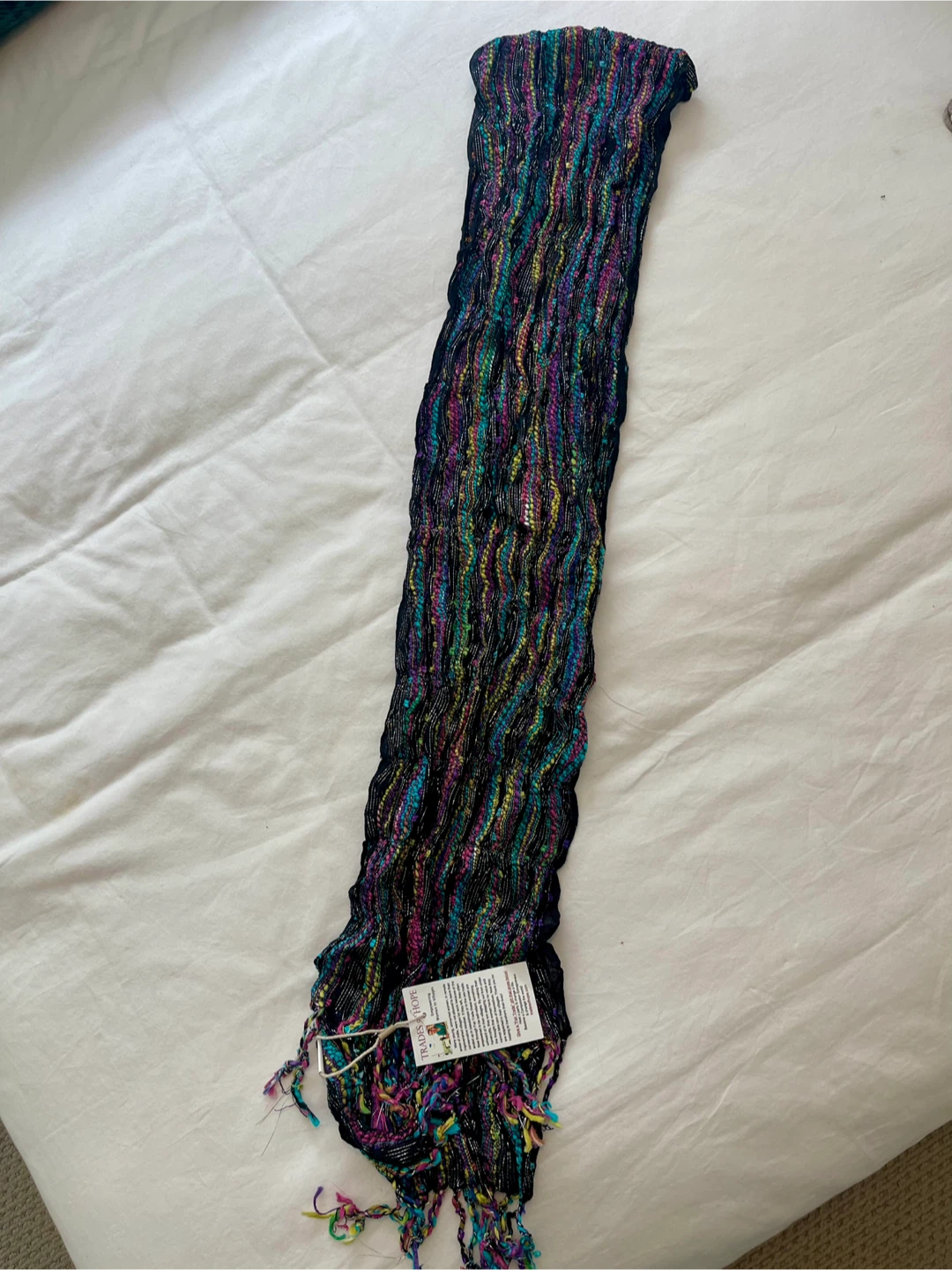 Handmade multicolour scarf
