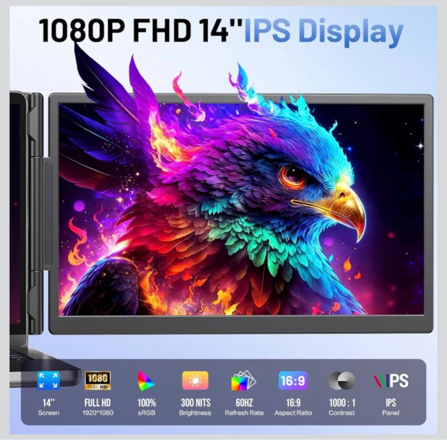 14" 1080P FHD IPS Portable Monitor - photo 2