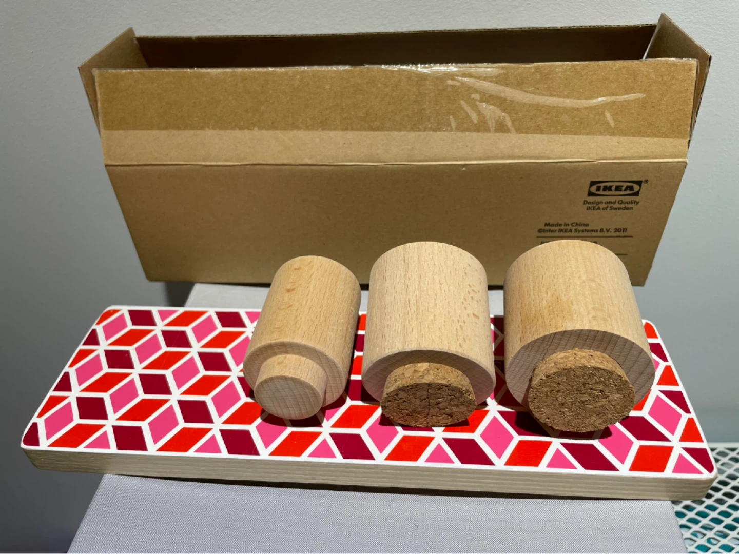 IKEA TRENDIG Wood Salt & Pepper Shakers with Tray - photo 2