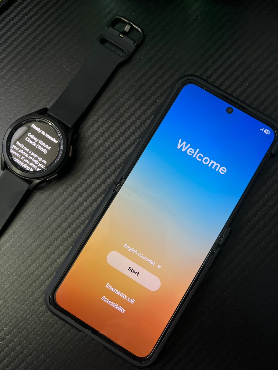 Samsung Z Flip 4 & Galaxy Watch 4