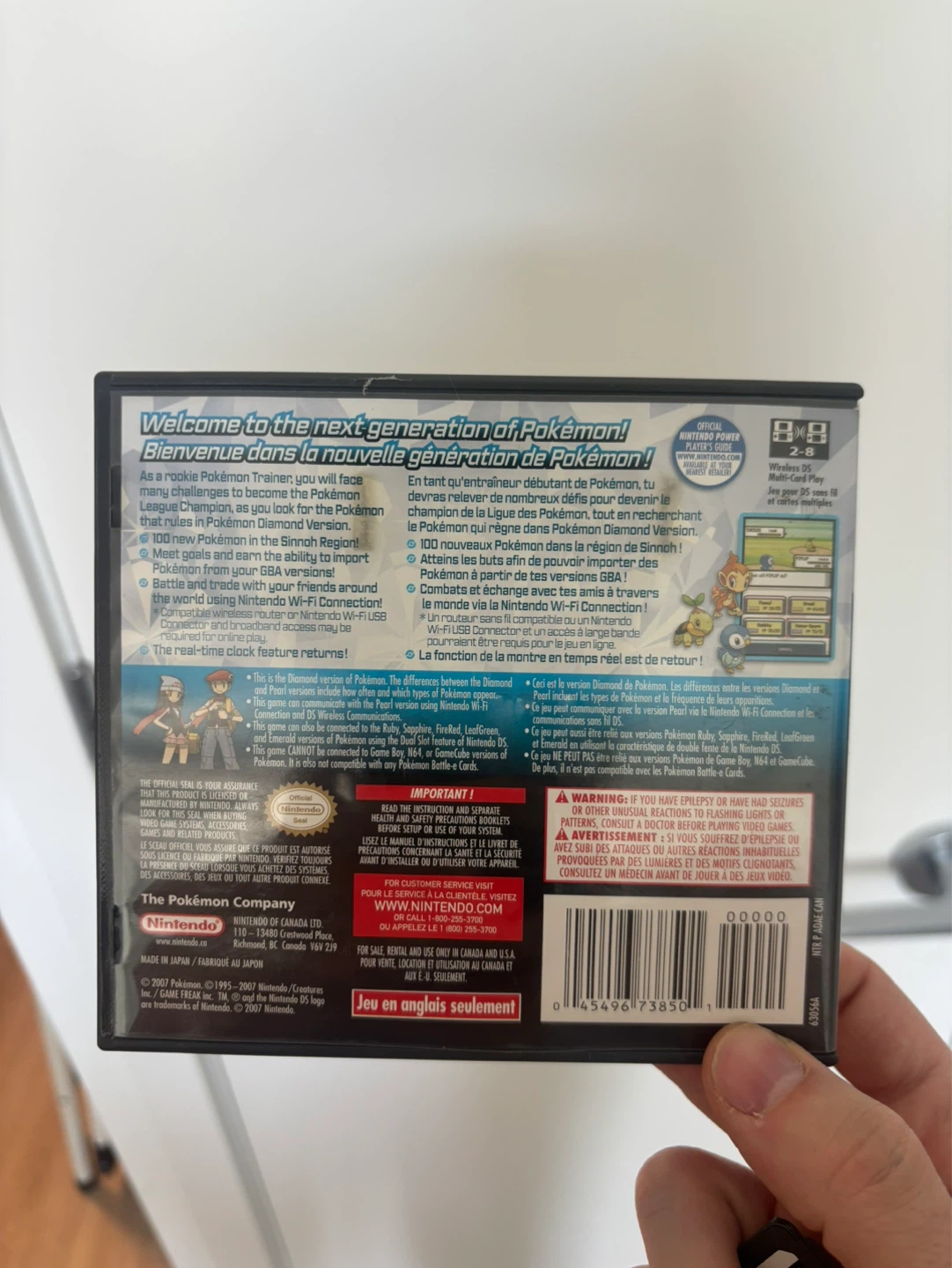 Nintendo DS Pokemon Diamond Version Game - photo 4
