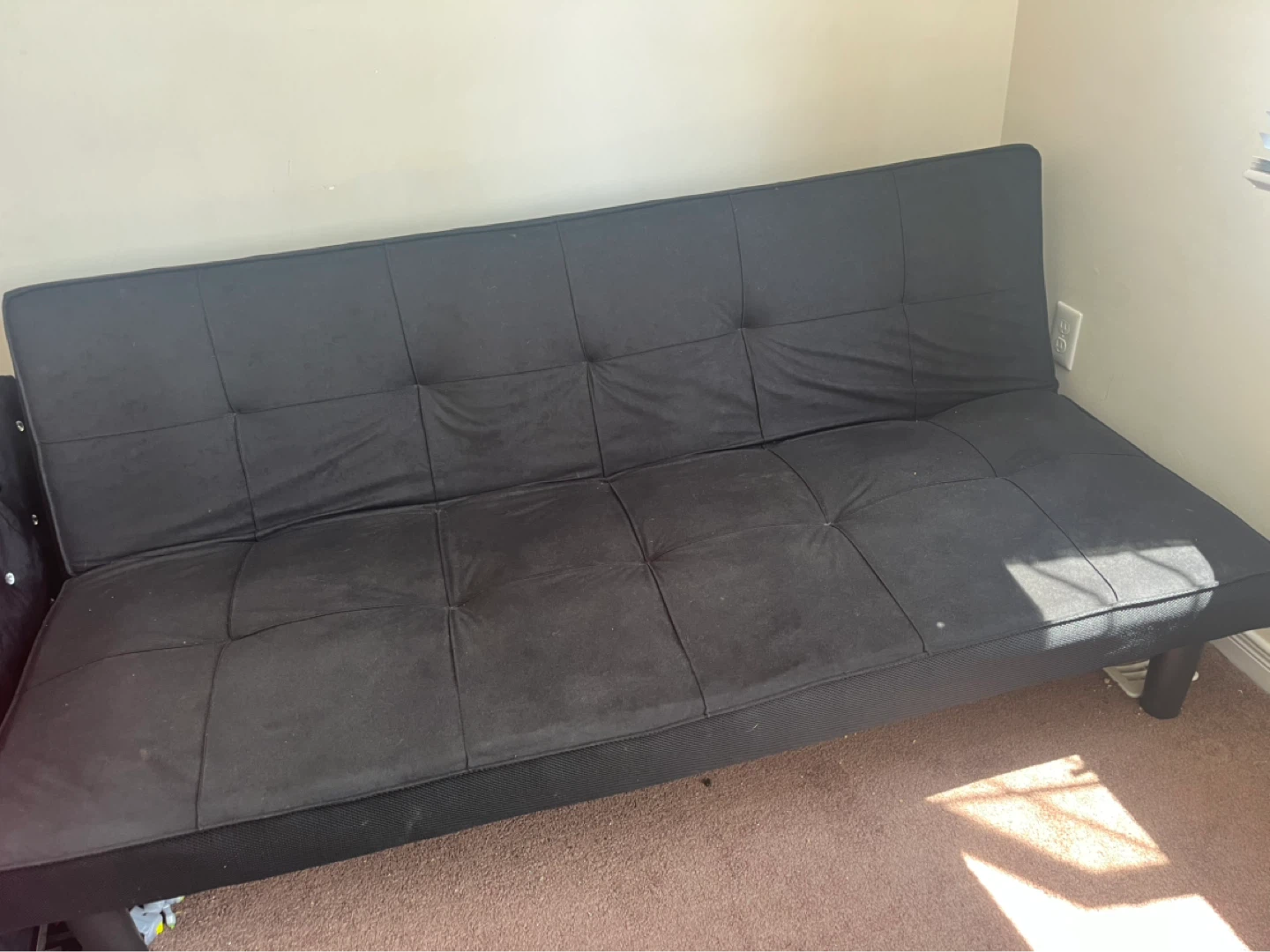 Black Futon Sofa Bed - photo 2