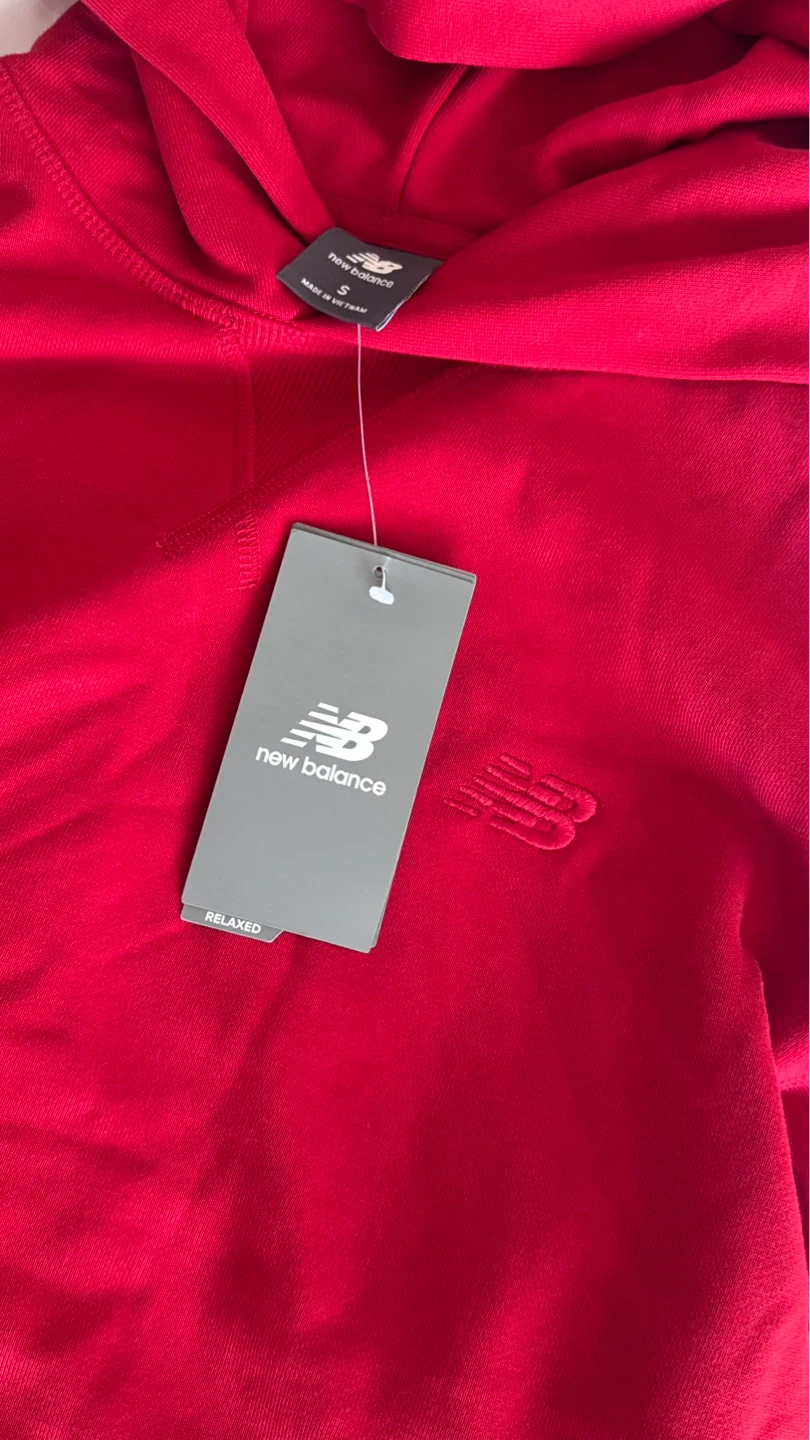 New Balance Red Hoodie Relaxed Fit - photo 5