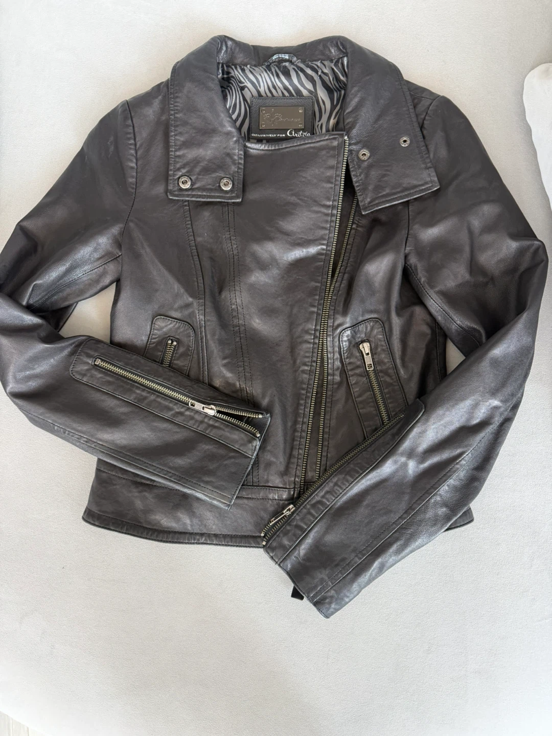 Mackage Moto Black Leather Jacket - XS - photo 4