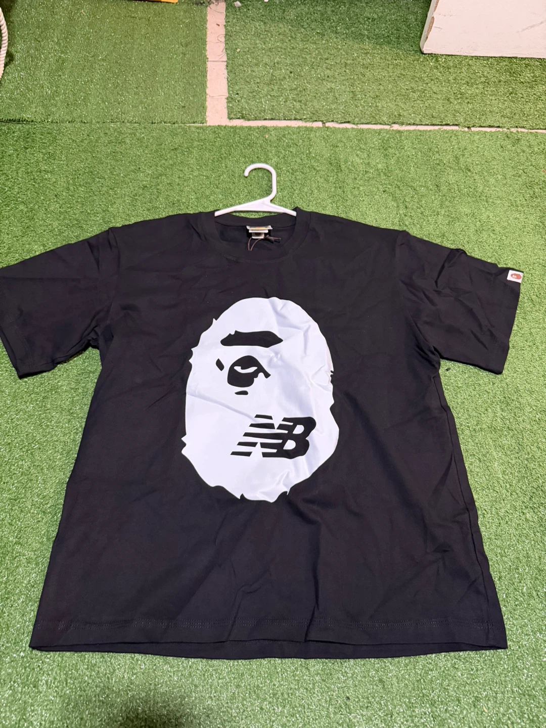 A Bathing Ape x New Balance T-Shirt Black Size M