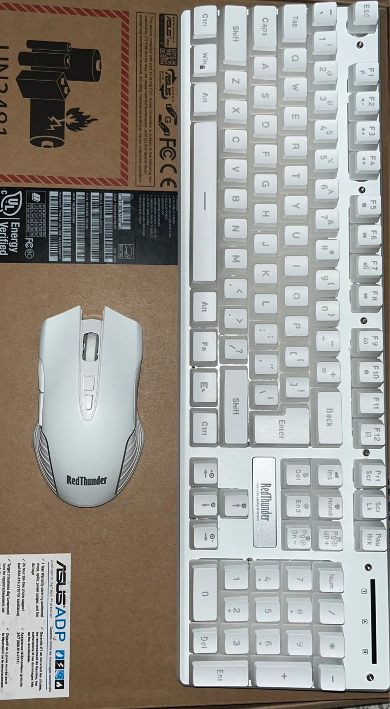 RedThunder White Wireless Keyboard and Mouse Combo - photo 2