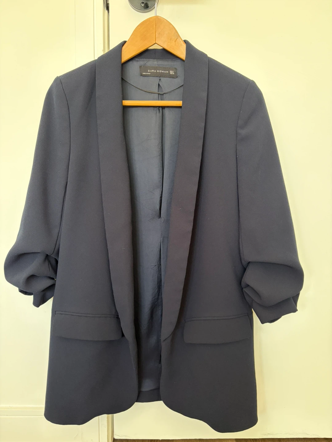 ZARA Woman Navy Blue Blazer Size S - photo 2