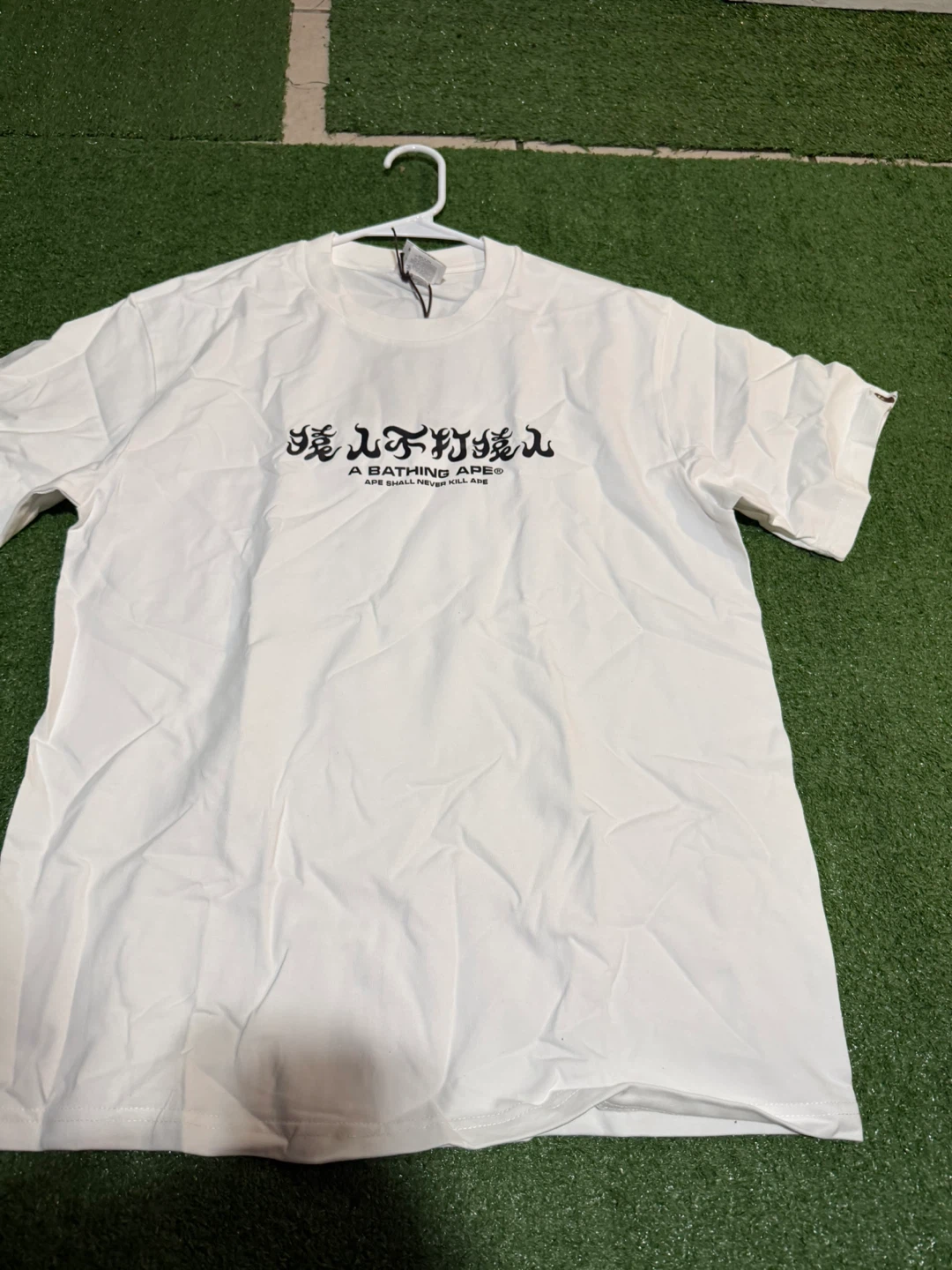 A Bathing Ape White T-Shirt Size M