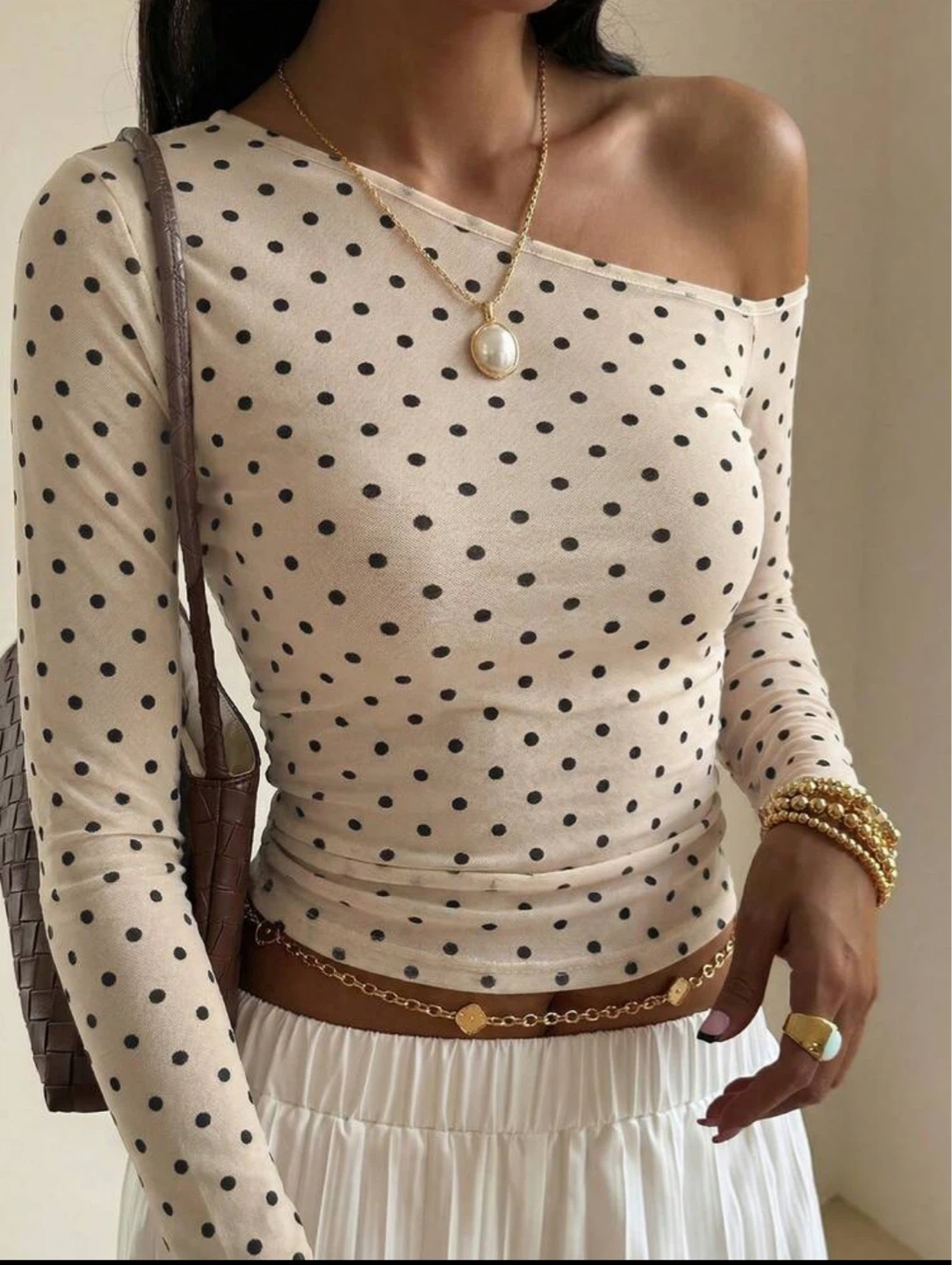 Women's Polka Dot Mesh Top - photo 3