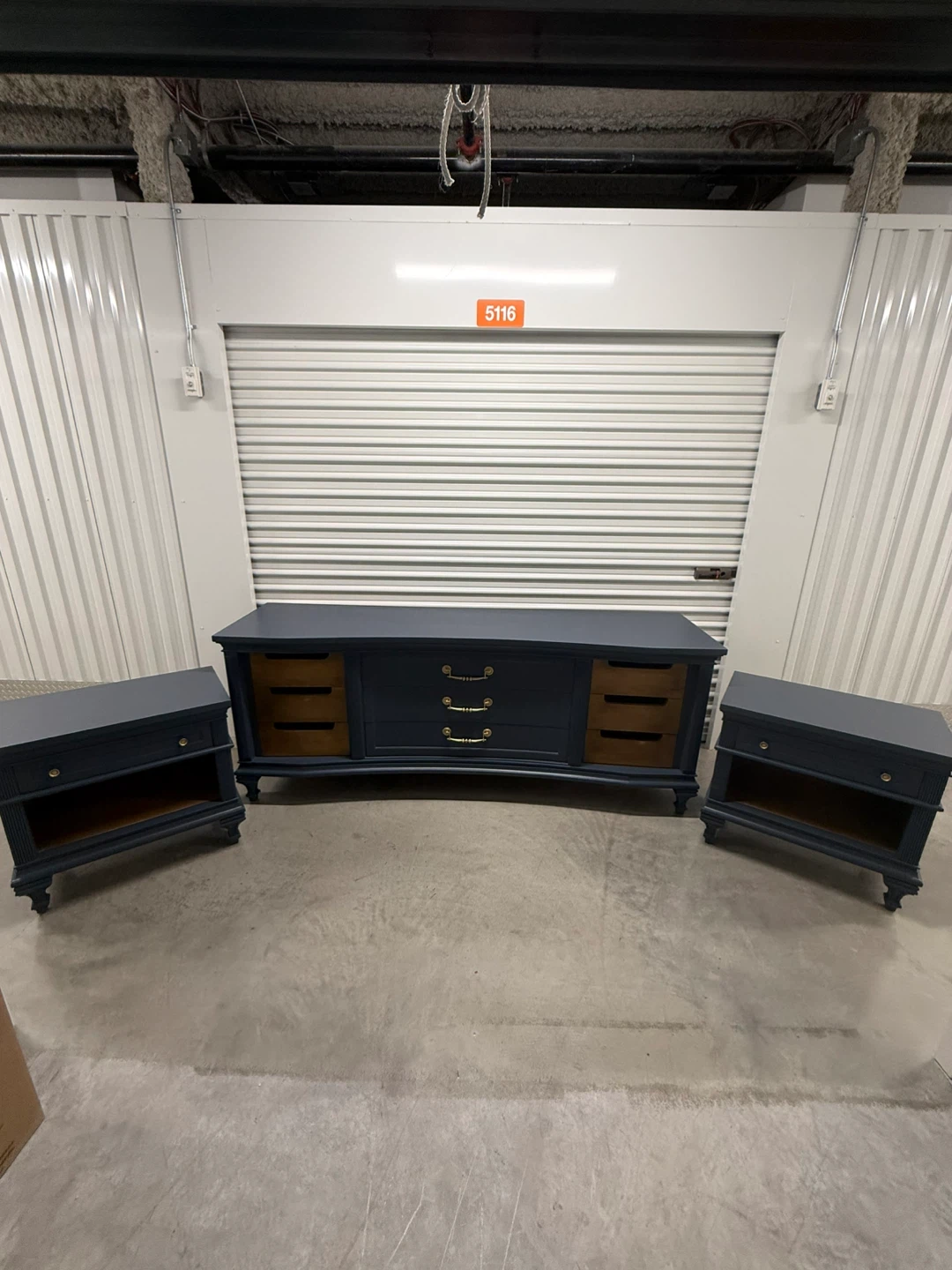 🚨Free Delivery NJ/NY Navy Blue Bet of Bedroom