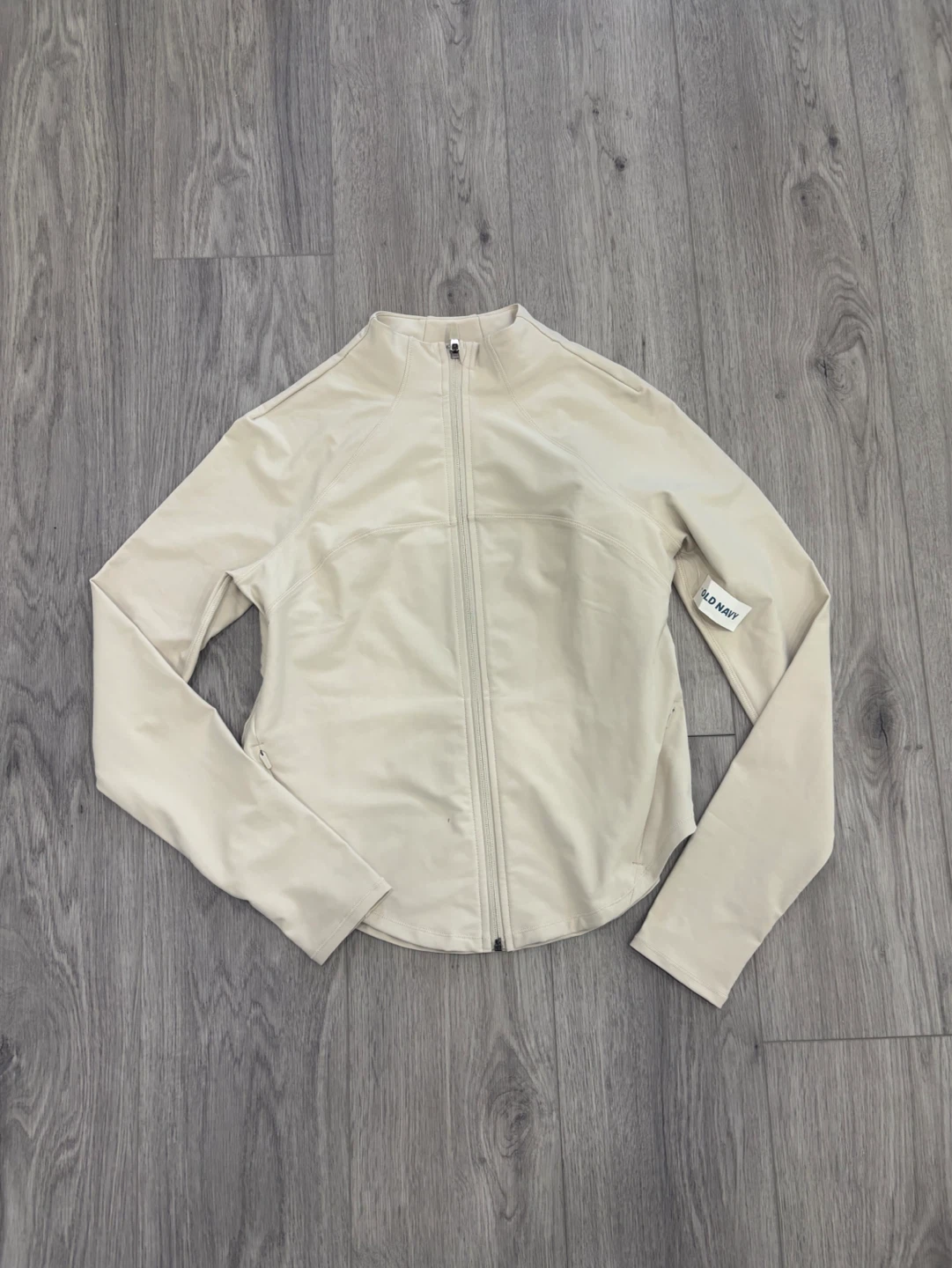 Old Navy Light Beige Zip-Up Jacket