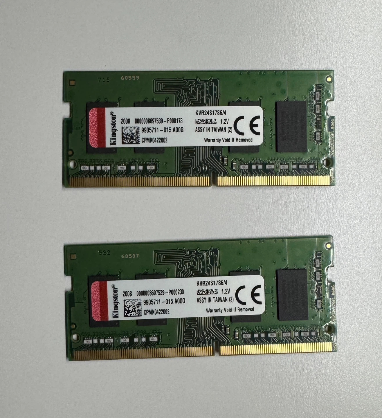 2x Kingston 4GB DDR4 RAM Modules - photo 2
