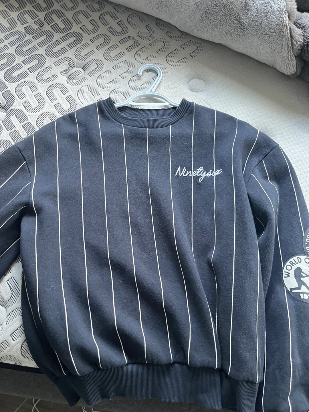 Bershka Midtown Baseball Striped Sweater