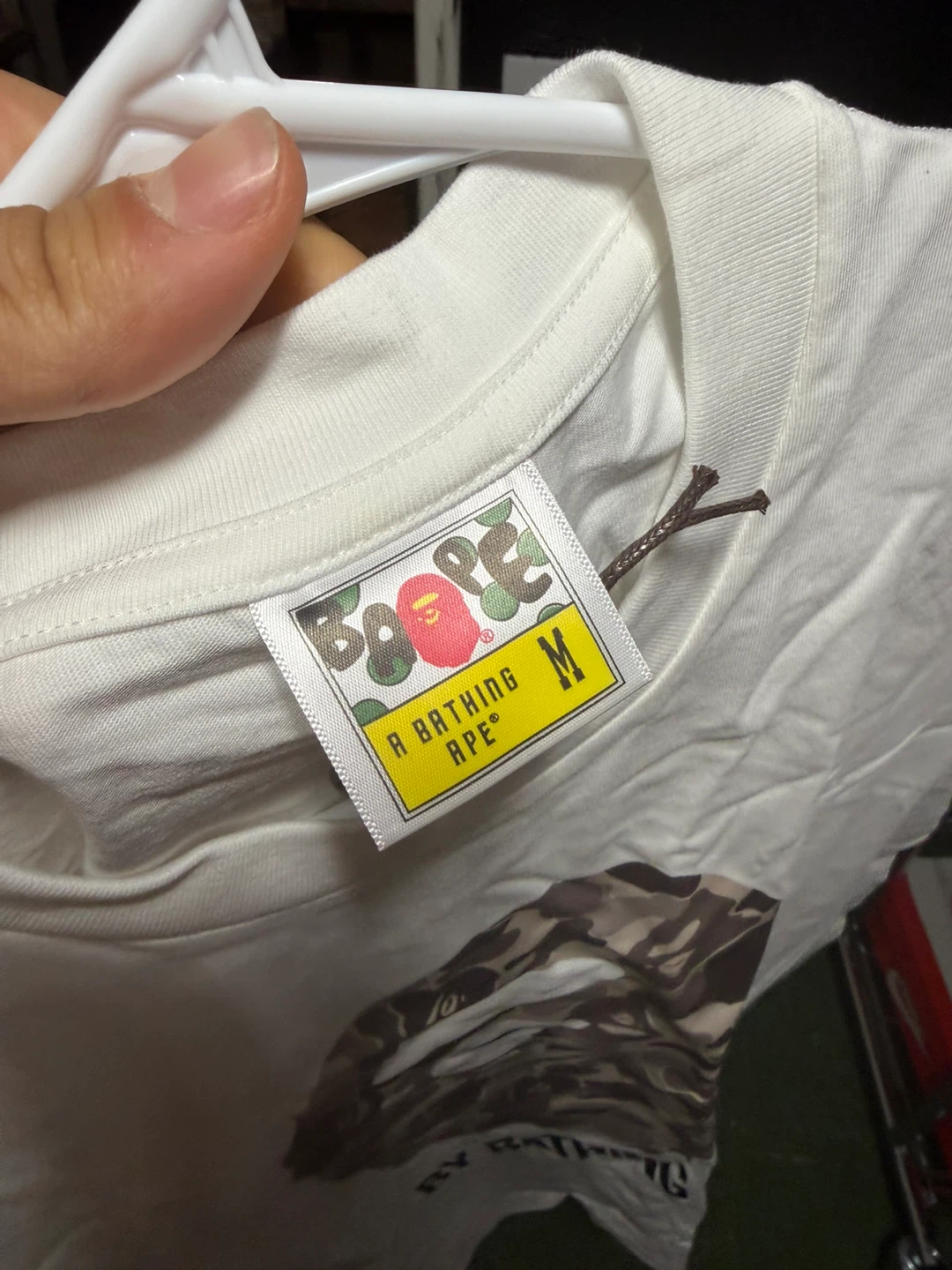 A Bathing Ape White Camo Ape Head T-Shirt - photo 3