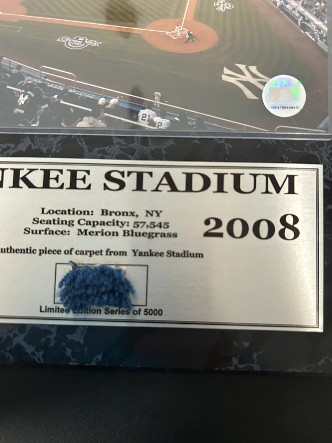 Yankee Stadium Authentic Carpet Piece - Limited Edition - photo 4