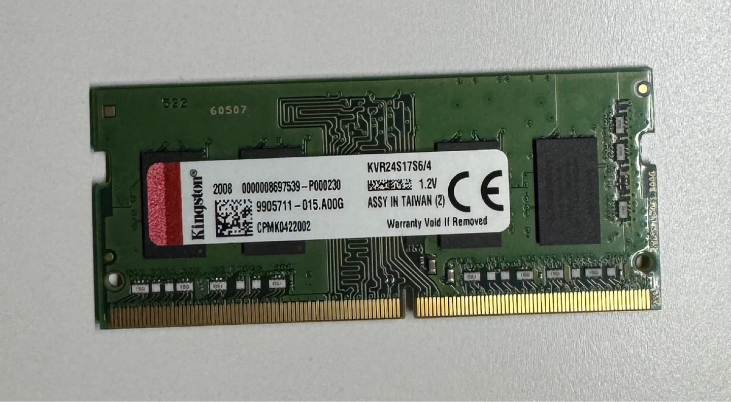 2x Kingston 4GB DDR4 Laptop RAM KVR24S17S6/4 2400MHz CL17 - photo 2